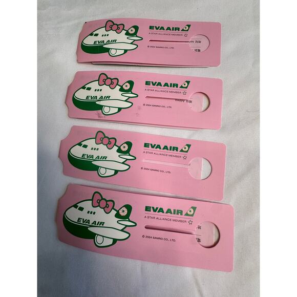 EVA Airline Hello Kitty Sanrio Characters Luggage Tag Lot - Picture 4 of 6